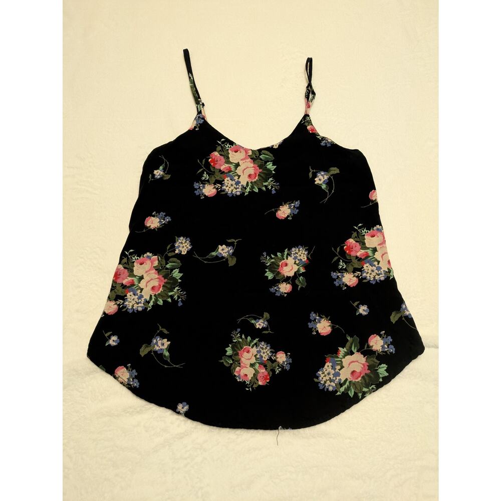Japna Camisole Women Medium Rayon‎ Floral Spaghetti Strap Y2k Boho Romantic